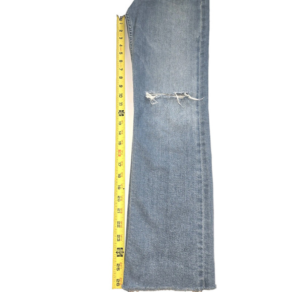 Mother Denim High Waisted Looker Ankle Fray,‎ Party Like A Pirate Size 25 CLEAN - Picture 8 of 15